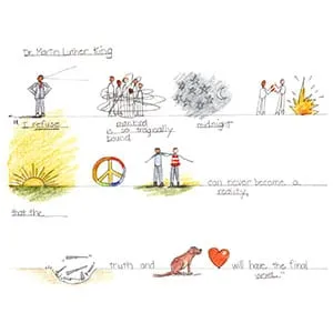 Martin Luther King Jr. Quote Two drawing