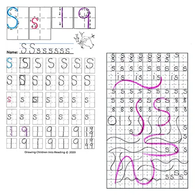 Sight Letter ~ S ~ drawing