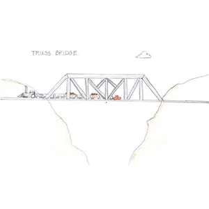 Truss Bridge drawing
